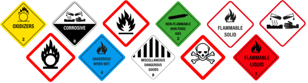 ADR Classes Transported by Edge and The Hazchem Network